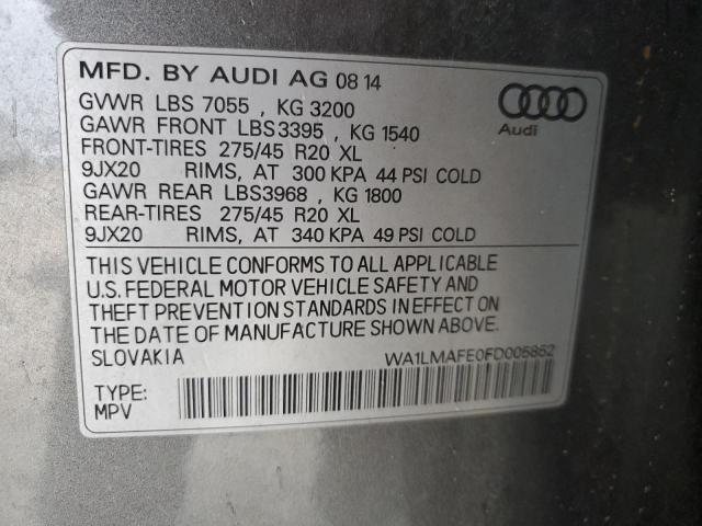 WA1LMAFE0FD005852 2015 AUDI Q7, photo no. 14