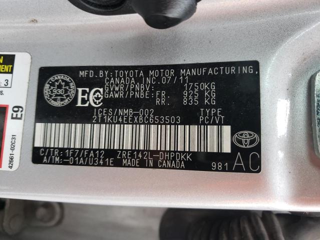 3C4PDDEG2FT569217 | 2011 Toyota corolla matrix