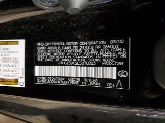 2020 LEXUS RC 350 F-S JTHGZ5DC2L5010203