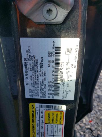 3FA6P0SU6JR222698 2018 FORD FUSION - Image 12