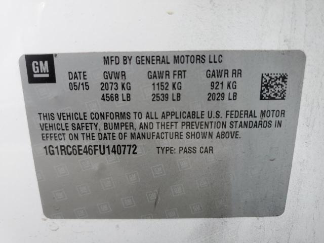 VIN 1G1RC6E46FU140772 2015 Chevrolet Volt no.12