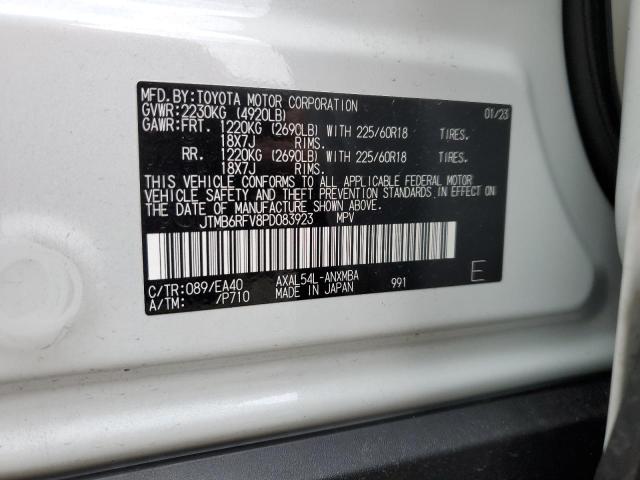 JTMB6RFV8PD083923 | 2023 TOYOTA RAV4 XLE P