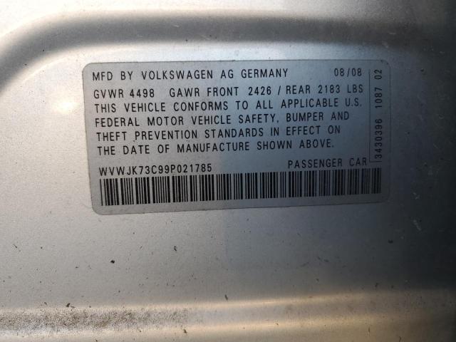 2009 Volkswagen Passat Turbo VIN: WVWJK73C99P021785 Lot: 40156974