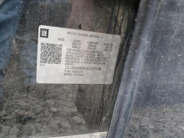 2018 CHEVROLET VOLT PREMI - 1G1RD6S5XJU137196