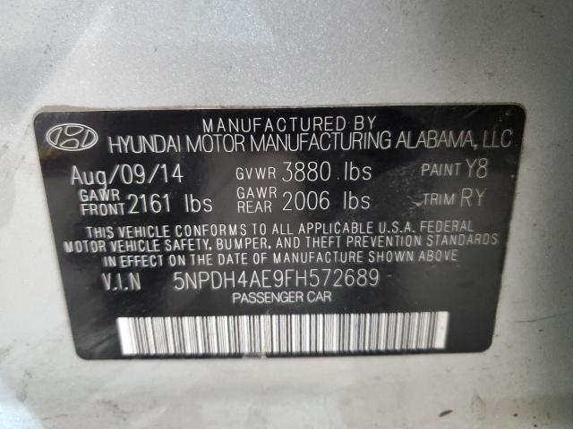 5NPDH4AE9FH572689 | 2015 HYUNDAI ELANTRA SE