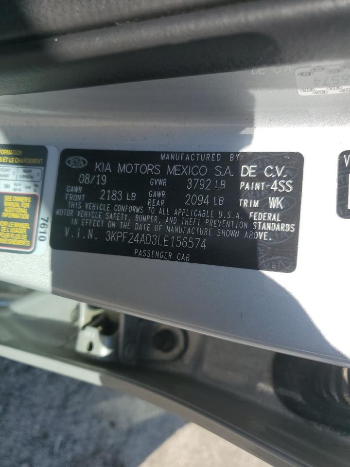 3KPF24AD3LE156574 2020 Kia Forte Fe