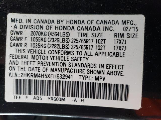 2HKRM4H5XFH632941 | 2015 HONDA CR-V EX