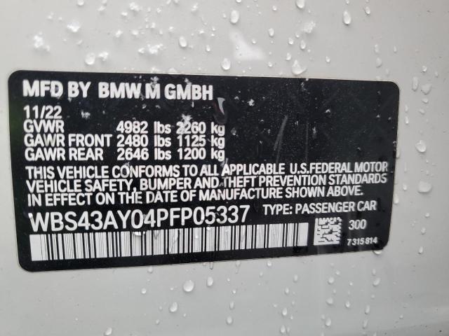 2023 BMW M3 COMPETI - WBS43AY04PFP05337