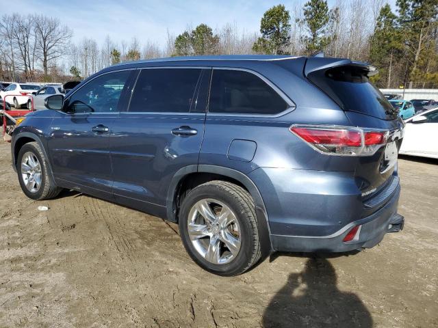 VIN 5TDDCRFH0ES006167 2014 Toyota Highlander, Hybri... no.2