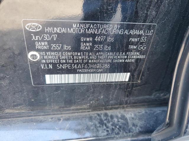 5NPE34AF6JH625286 | 2018 Hyundai sonata sport