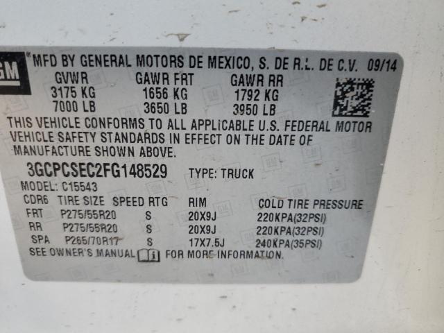 3GCPCSEC2FG148529 | 2015 CHEVROLET SILVERADO