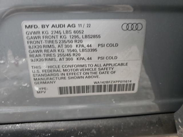 2023 AUDI Q4 E-TRON WA142BFZXPP011614