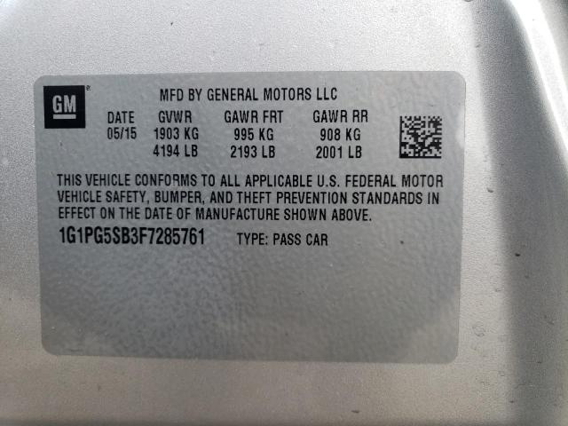 2015 CHEVROLET CRUZE LTZ - 1G1PG5SB3F7285761