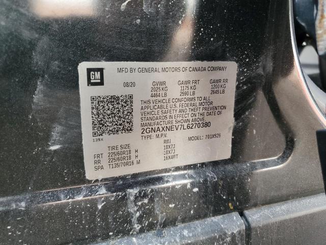 2020 CHEVROLET EQUINOX PR 2GNAXNEV7L6270380
