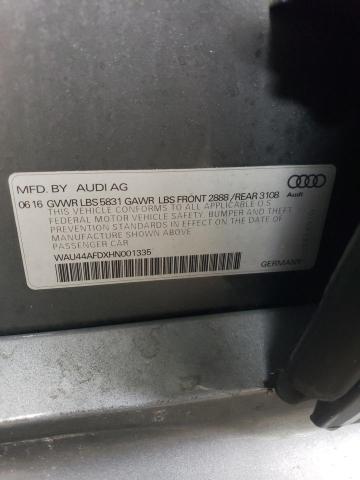 WAU44AFDXHN001335 | 2017 AUDI A8 L QUATT