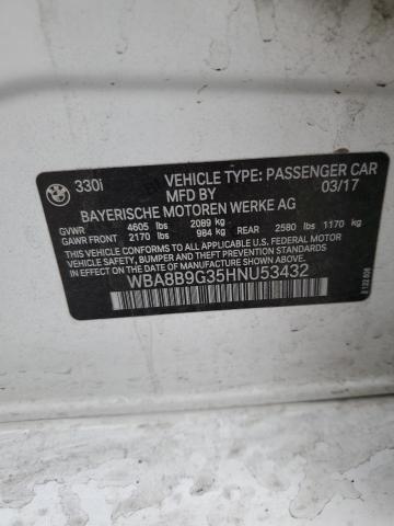 2017 BMW 330 I - WBA8B9G35HNU53432