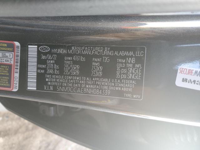 5NMJCCAE8NH084339 | 2022 HYUNDAI TUCSON SEL