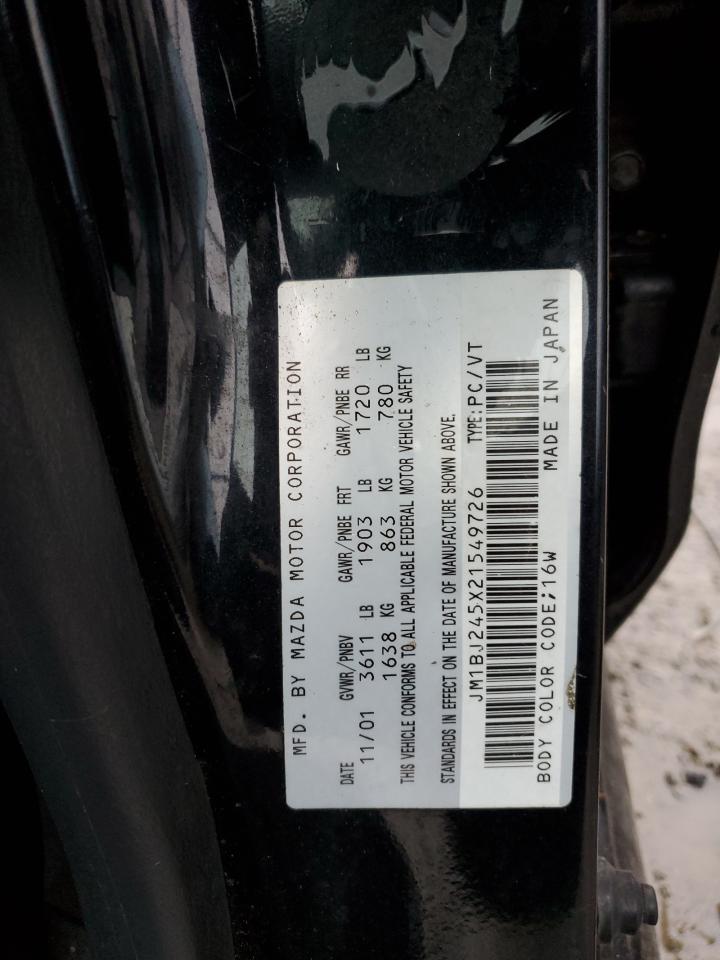 JM1BJ245X21549726 2002 Mazda Protege Pr5