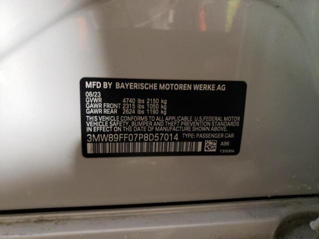 3MW89FF07P8D57014 | 2023 BMW 330XI