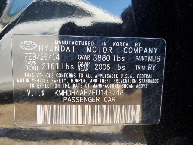 KMHDH4AE2EU143748 | 2014 HYUNDAI ELANTRA SE