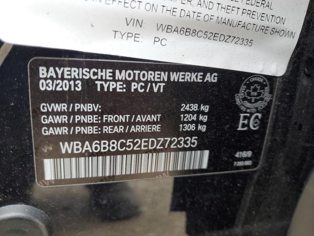 VIN WBA6B8C52EDZ72335 2014 BMW 6 Series, 640 Xi Gra... no.13