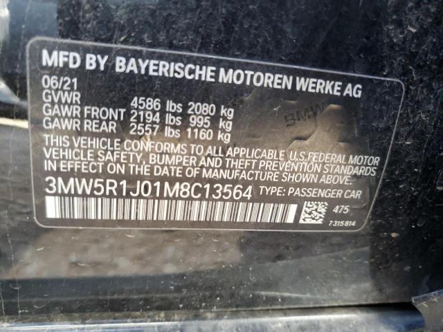 3MW5R1J01M8C13564 BMW 3 Series 330I 12