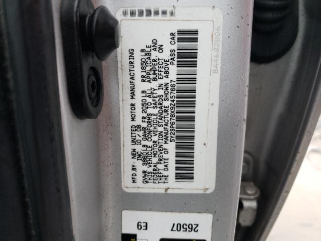 5Y2SP678X9Z457667 | 2009 Pontiac vibe