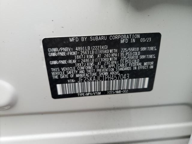 JF2SKAJC1PH457043 | 2023 Subaru forester sport