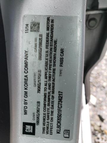 2015 CHEVROLET SPARK EV 1 - KL8CK6S01FC734217