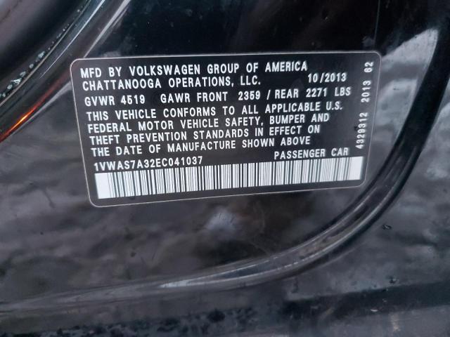 1VWAS7A32EC041037 | 2014 VOLKSWAGEN PASSAT S