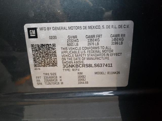 2020 CHEVROLET BLAZER 2LT - 3GNKBCRS8LS637411