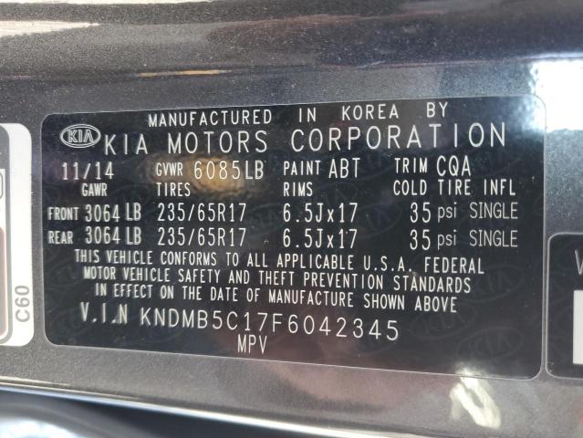 KNDMB5C17F6042345 | 2015 KIA SEDONA LX