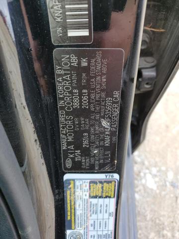 KNAFX4A63F5356919 | 2015 KIA FORTE LX