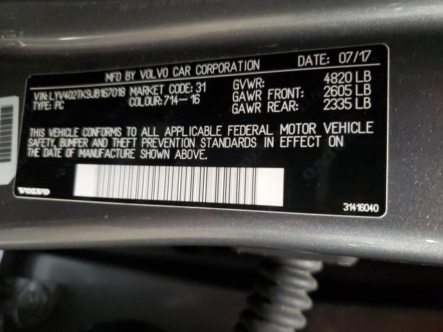 2018 VOLVO S60 INSCRI - LYV402TK9JB167018