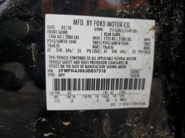 2018 FORD EDGE SEL - 2FMPK4J99JBB57518
