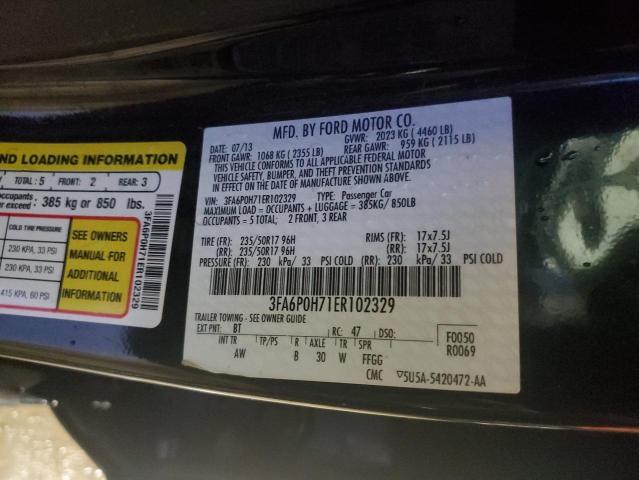 3FA6P0H71ER102329 | 2014 FORD FUSION SE