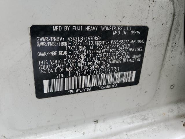 2015 SUBARU XV CROSSTR JF2GPACCXF8303739