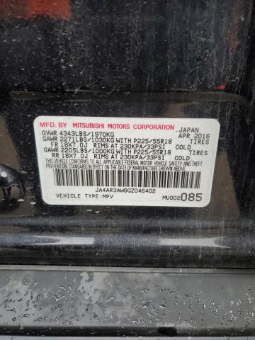 2016 MITSUBISHI OUTLANDER - JA4AR3AW8GZ046402
