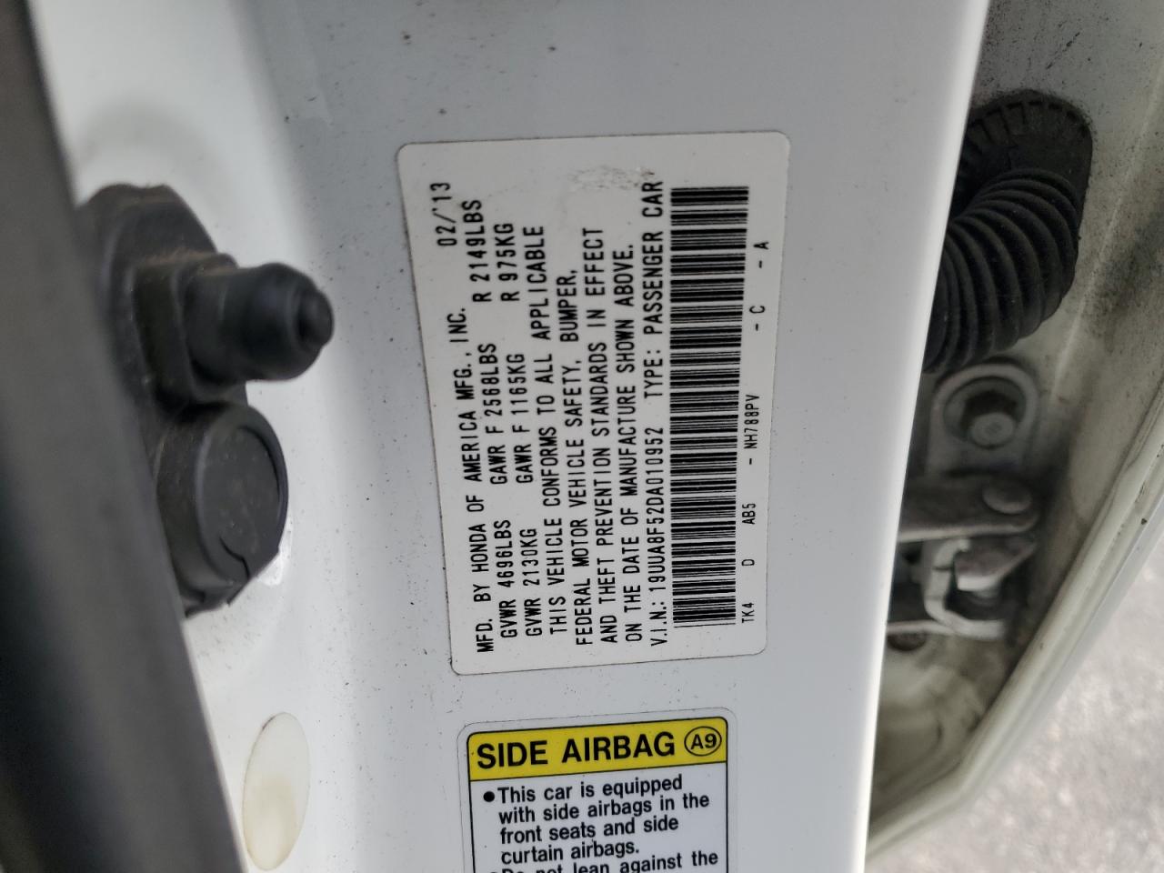 19uua8f52da010952 19UUA8F52DA010952 2013 Acura Tl Tech
