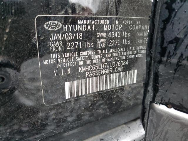 2018 HYUNDAI IONIQ - KMHC65LD7JU076084