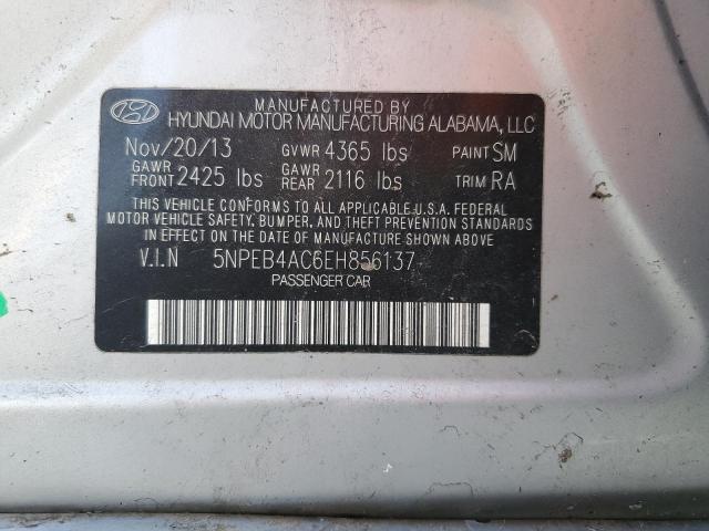 5NPEB4AC6EH856137 | 2014 HYUNDAI SONATA GLS