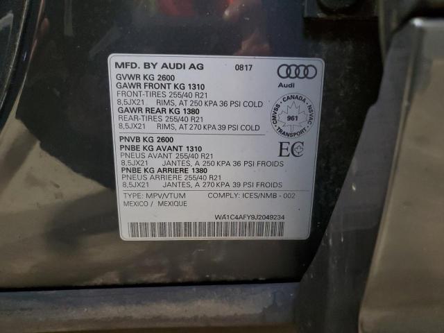 2018 AUDI SQ5 PRESTI WA1C4AFY9J2049234