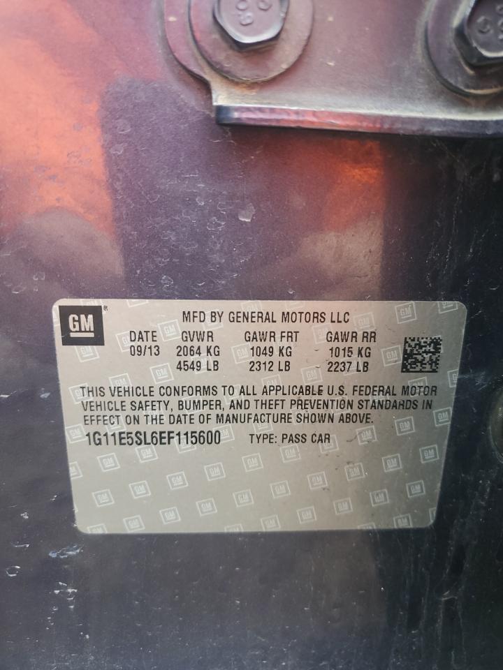 1G11E5SL6EF115600 2014 Chevrolet Malibu 2Lt