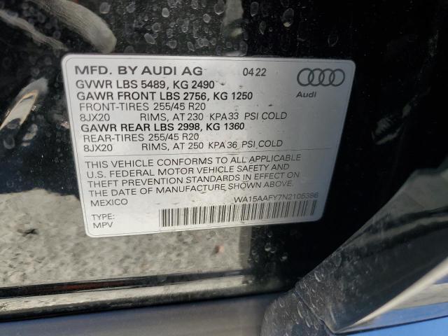 2022 AUDI Q5 SPORTBA - WA15AAFY7N2105386