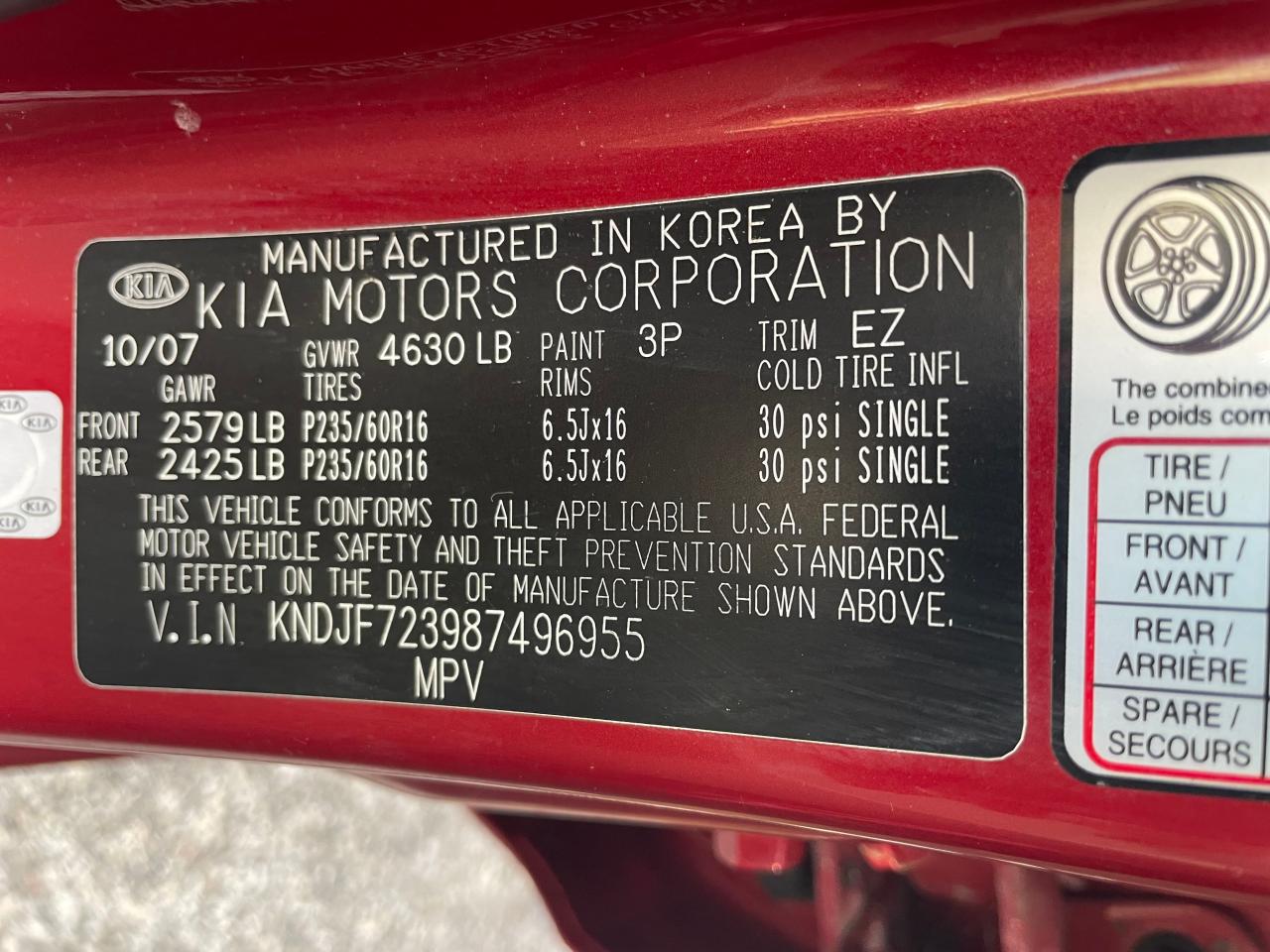 KNDJF723987496955 2008 Kia Sportage Ex