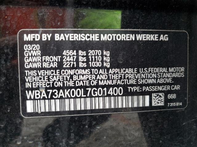 2020 BMW 228XI WBA73AK00L7G01400