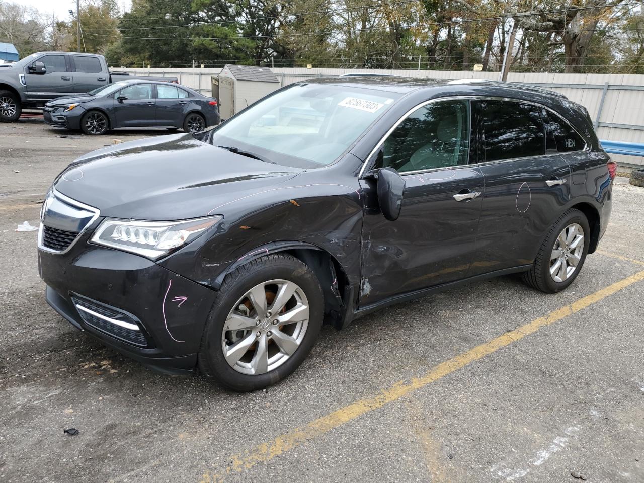 5FRYD3H84FB****** Salvage and Wrecked 2015 Acura MDX in AL - Eight Mile