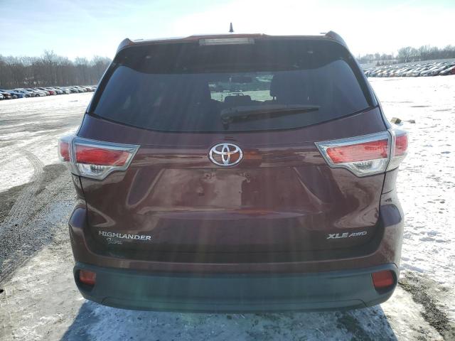 VIN 5TDJKRFH3FS192729 2015 Toyota Highlander, Xle no.6