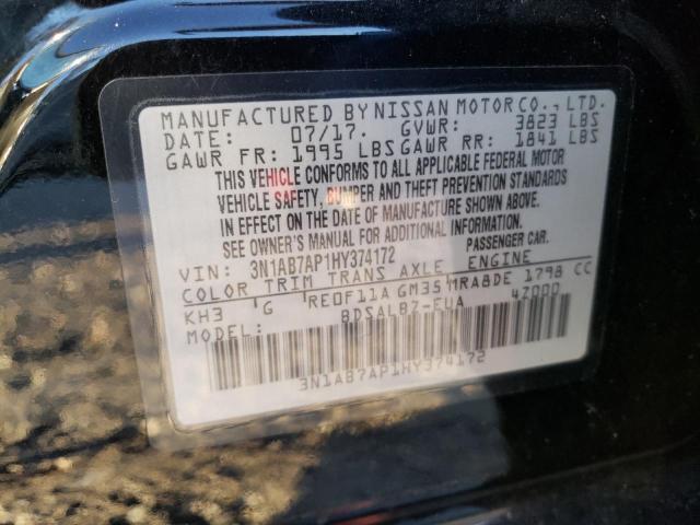 3N1AB7AP1HY374172 | 2017 NISSAN SENTRA S