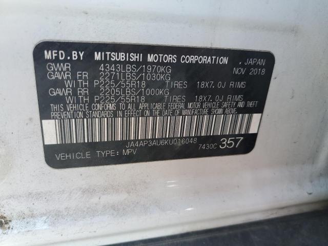 Lot #2487602784 2019 MITSUBISHI OUTLANDER salvage car
